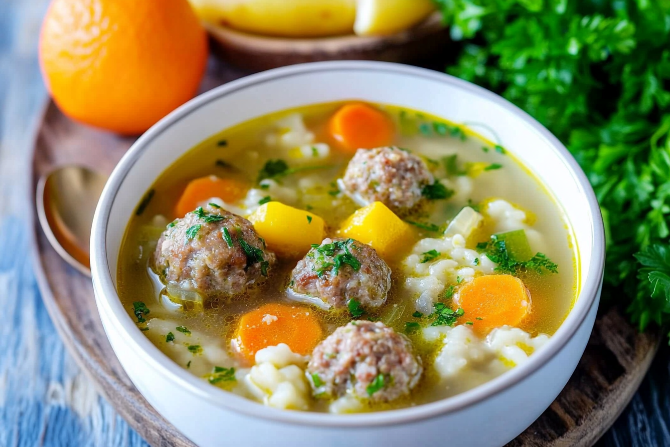 Hackbällchen-Suppe – das einfache Rezept – My Blog